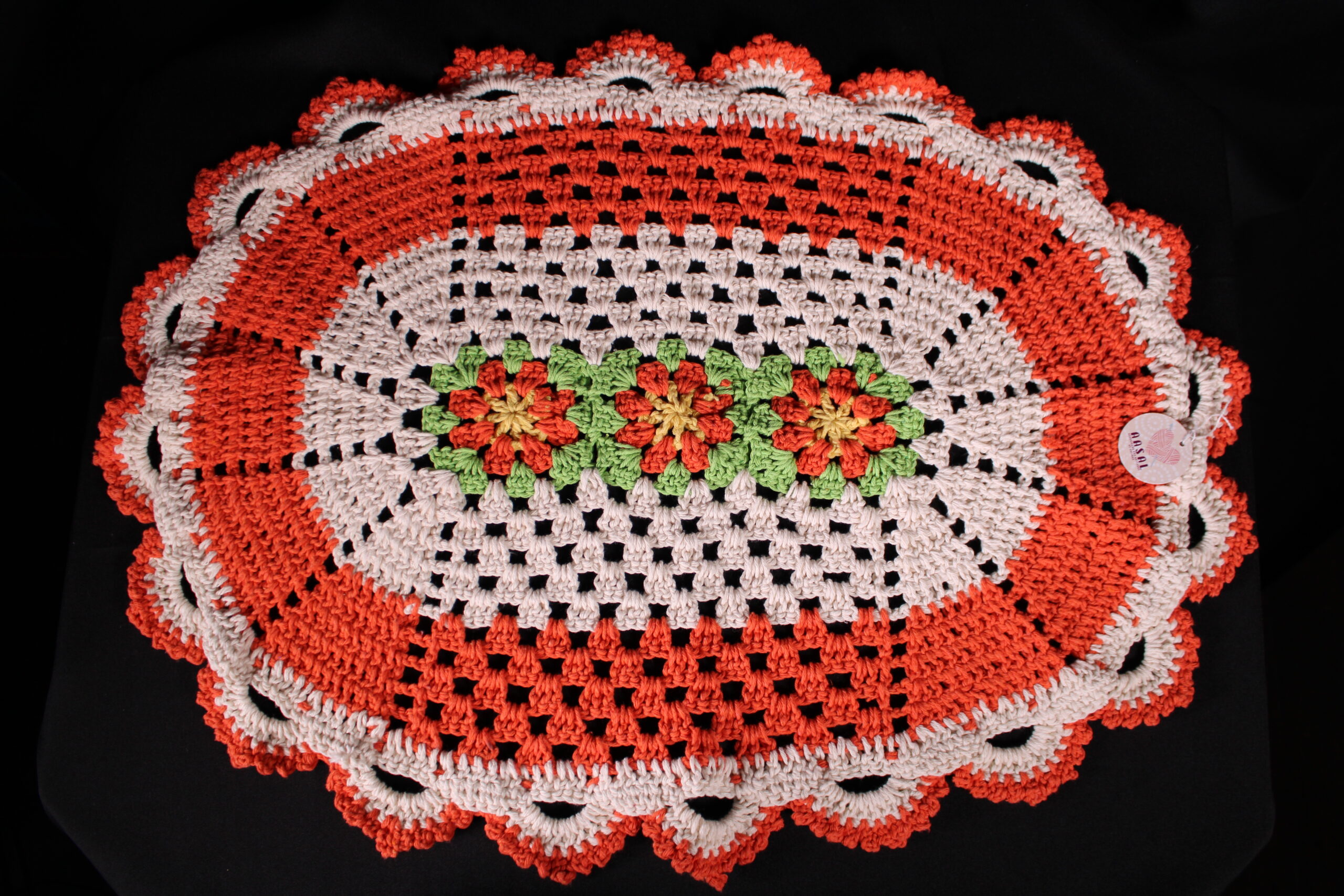 Tapete de Croche Laranja
