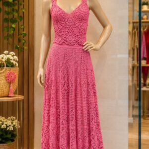 Vestido em crochê