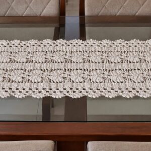 Trilho para mesa em crochê