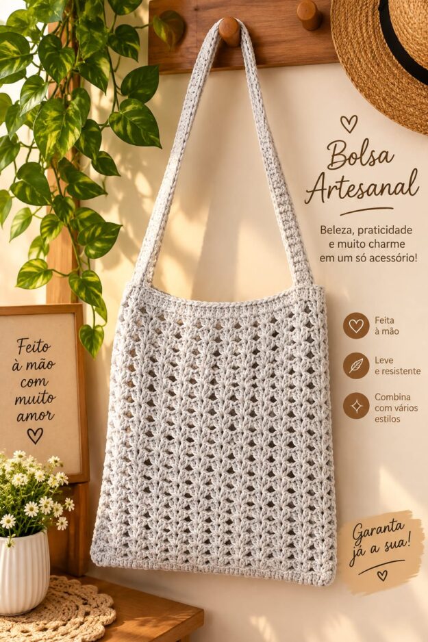 Bolsa em crochê