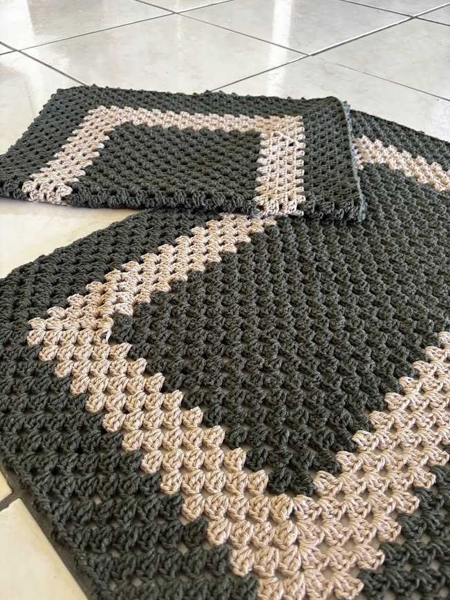 Tapete de Crochê Artesanal Multiuso (Banheiro, Sala, Porta) – Cores Personalizáveis - Image 5