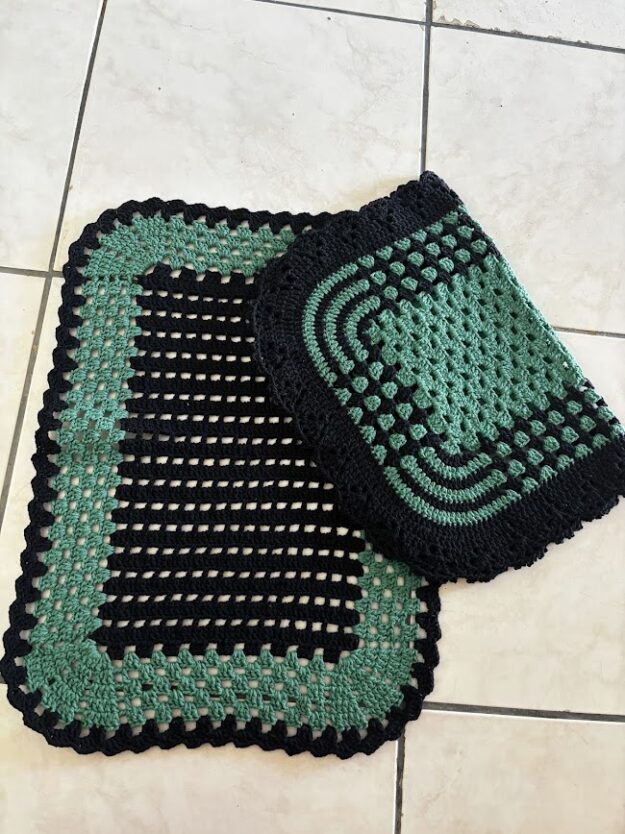 Tapete de Crochê Artesanal Multiuso (Banheiro, Sala, Porta) – Cores Personalizáveis